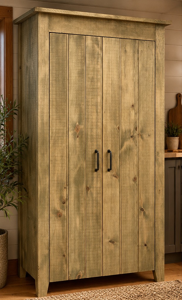 Handcrafted pantry cabinet